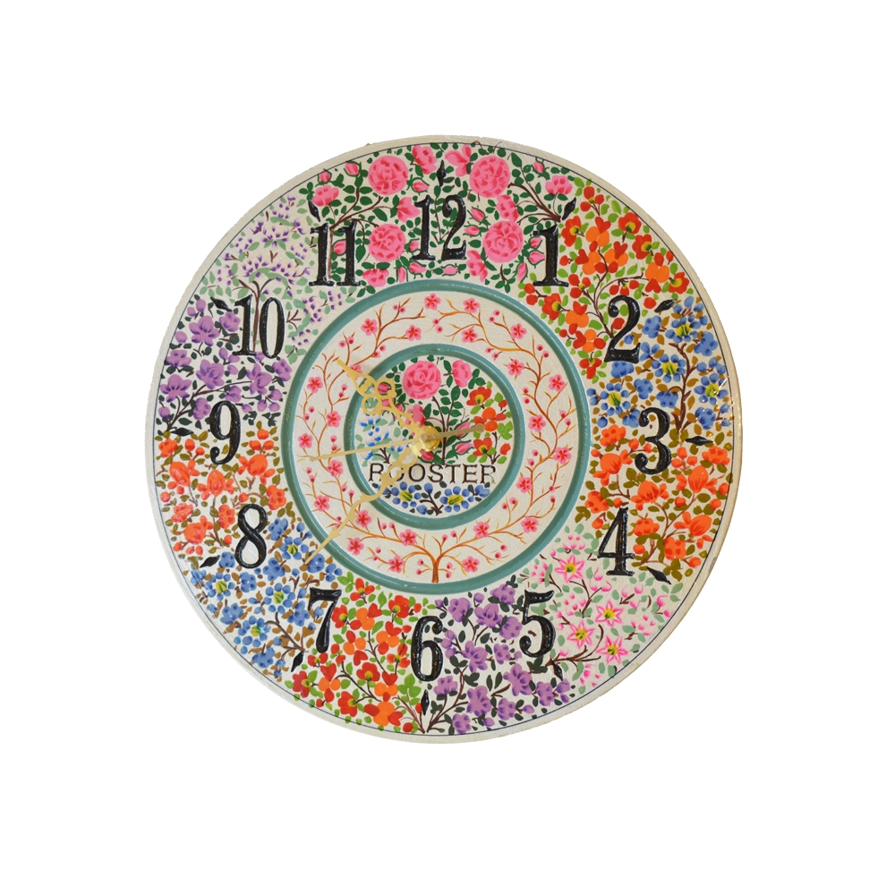 Clocks Kashmir Art and Craft Antique Vintage Analogue Wall Clock PM-5530 (Art Deco 21) Clocks Kashmir Art and Craft Antique Vintage Analogue Wall Clock PM-5530 (Art Deco 21)