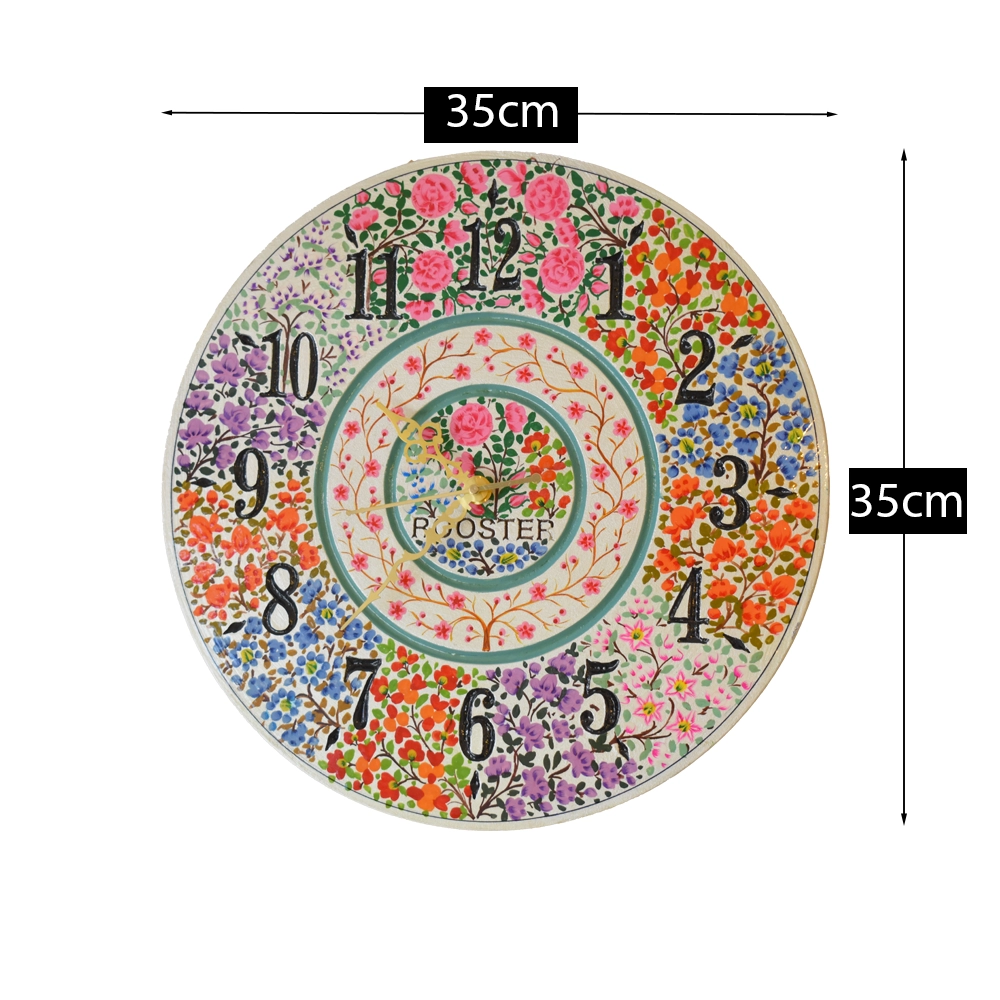 Clocks Kashmir Art and Craft Antique Vintage Analogue Wall Clock PM-5530 (Art Deco 21) Clocks Kashmir Art and Craft Antique Vintage Analogue Wall Clock PM-5530 (Art Deco 21)