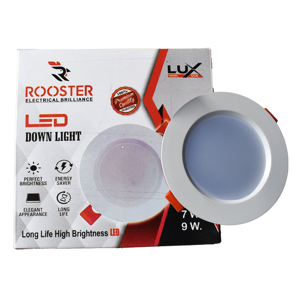 Rooster Ceiling LED Round Flat Down Light